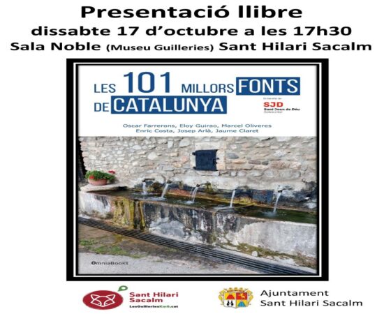 Presentació del llibre «101 millors fonts de Catalunya» a càrrec d’Oscar Farrerons